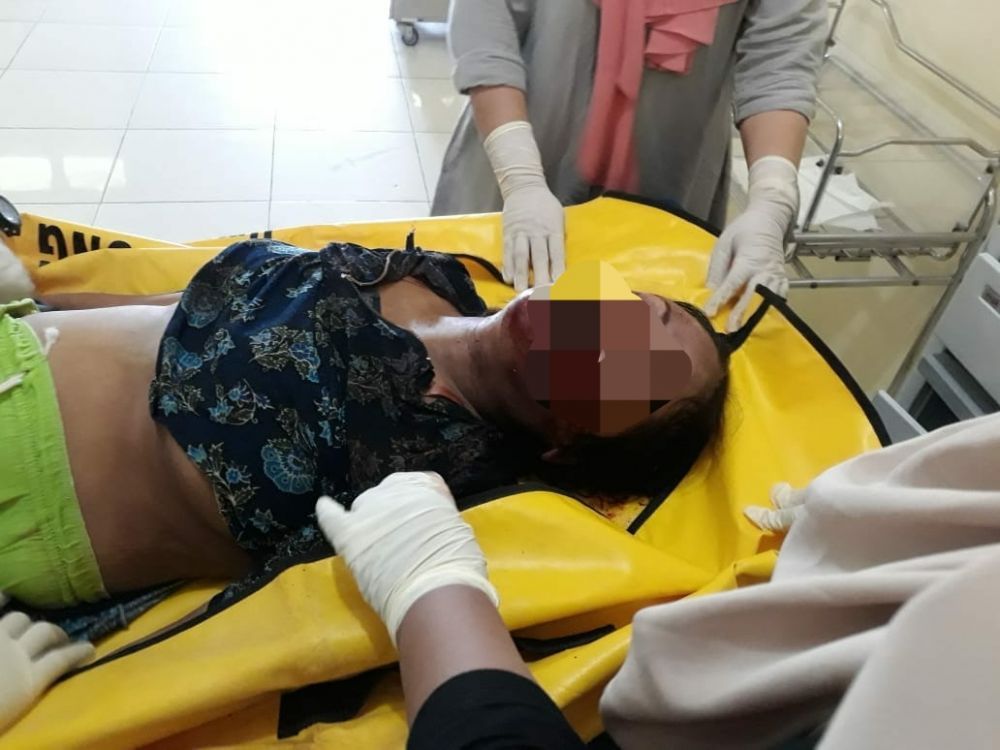 Korban ketika ditemukan tewas