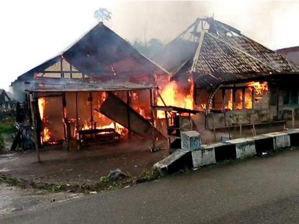 Kondisi Rumah yang Terbakar