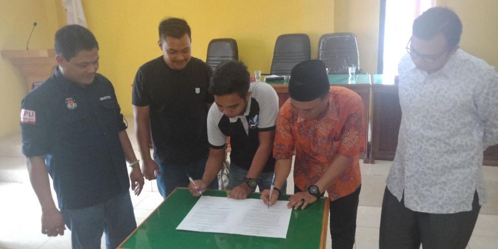 KPUD Batanghari Juga Melakukan MoU dengan Sejumlah Media Liputan Kabupaten Batanghari