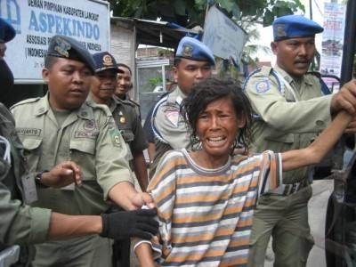 Gepeng yang terjaring razia