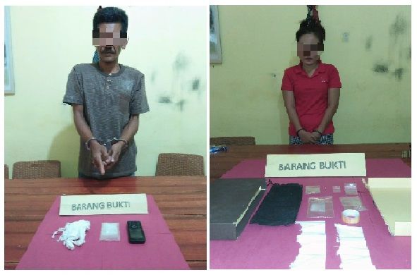 Dua Pelaku yang diduga Penjual Narkotika Jenis Sabu