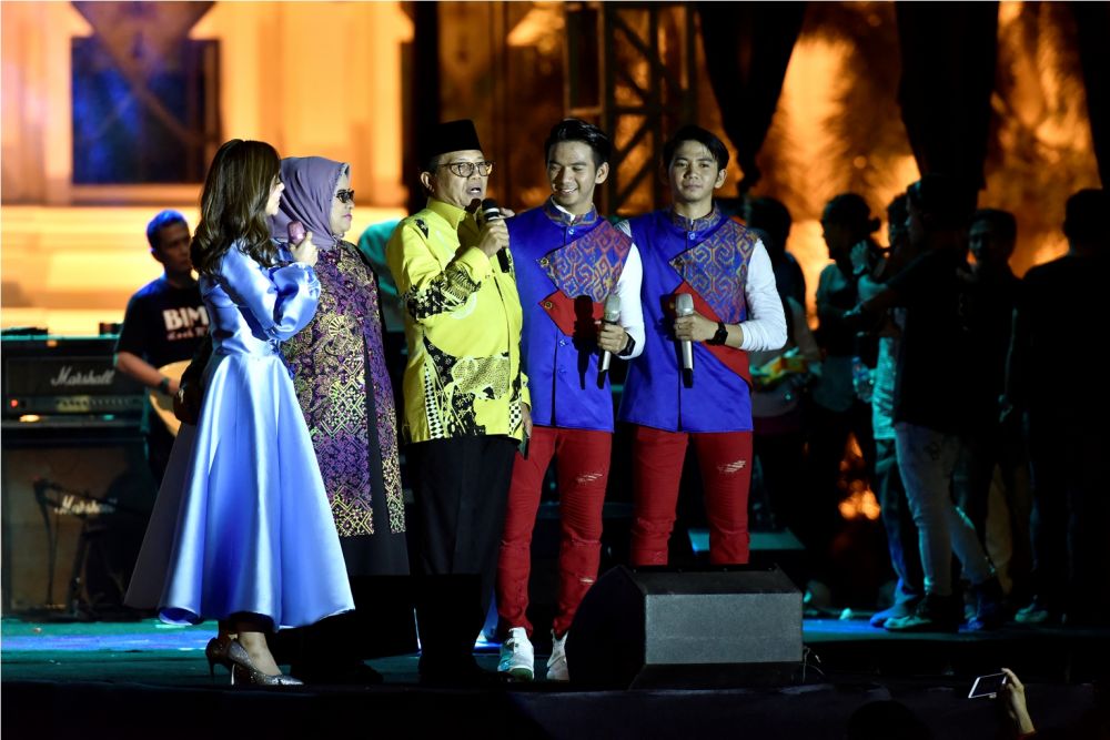 Pesta Rakyat menjadi acara penutup Peringatan Hari Ulang Tahun ke 62 Provinsi Jambi, Sabtu (12/1/19) malam.