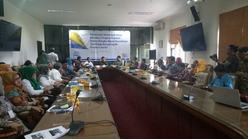 Pertemuan kelompok kerja advokasi tingkat Provinsi Jambi dalam rangka rapat koordinasi tim pokja kampung KB