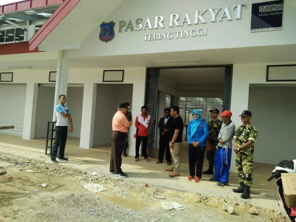 Bupati Tanjabbar Tinjau Pasar Modern Kec. Tebing Tinggi