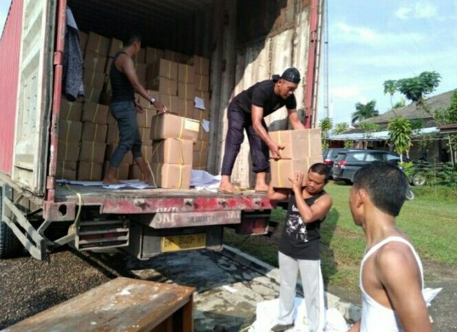 Pendistribusian Surat Suara di Kabupaten Tebo