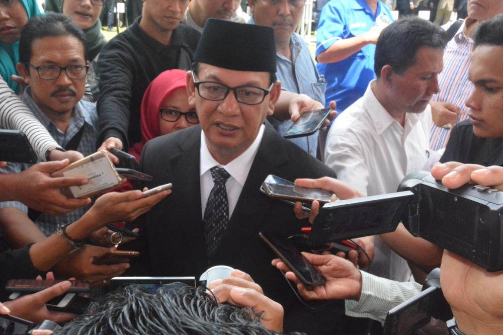 Sekda M Dianto saat diwawancara