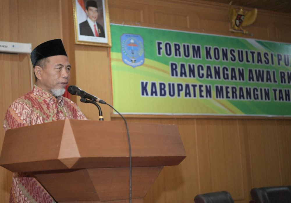 Wabup Merangin H Mashuri Saat Memberikan Pengarahan
