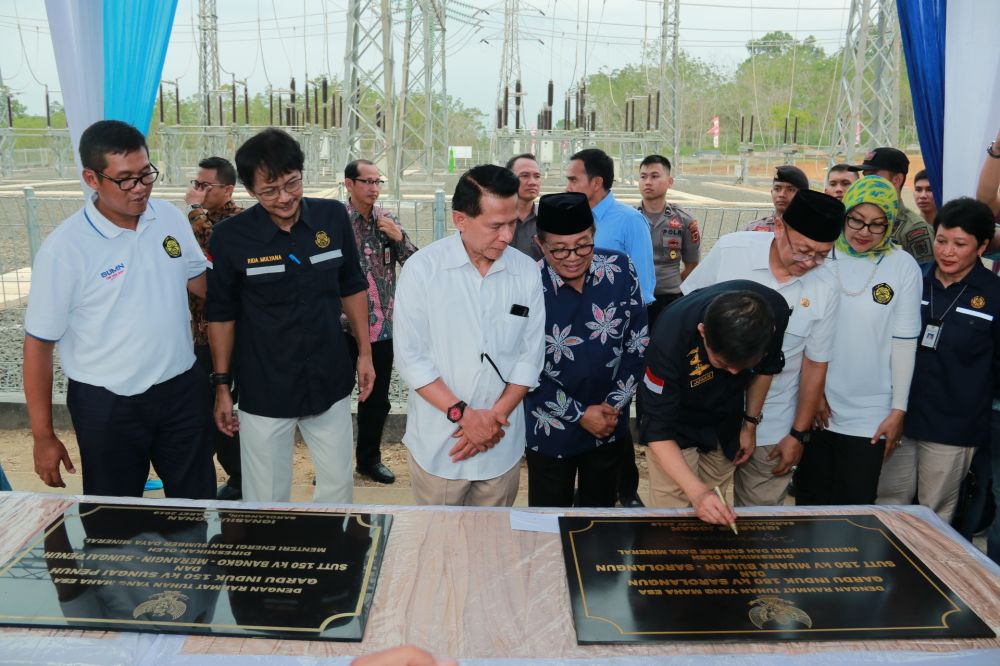 Fachrori Hadiri  Peresmian Gardu Induk, Transmisi, dan Sumur Bor Air Tanah di Provinsi Jambi