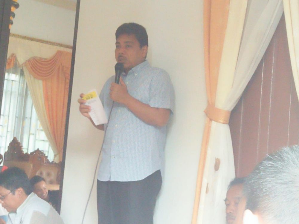 Handayani ketika sosialisasi 