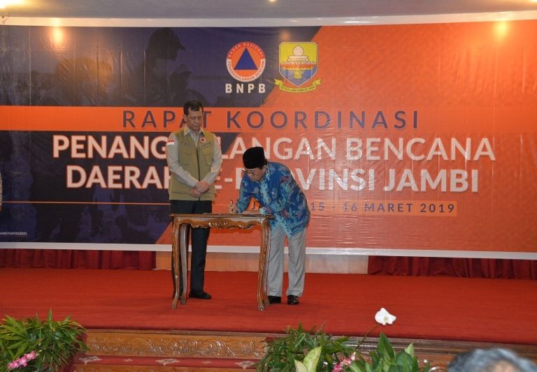 Rapat Koordinasi Penanggulangan  Bencana Daerah se-Provinsi Jambi