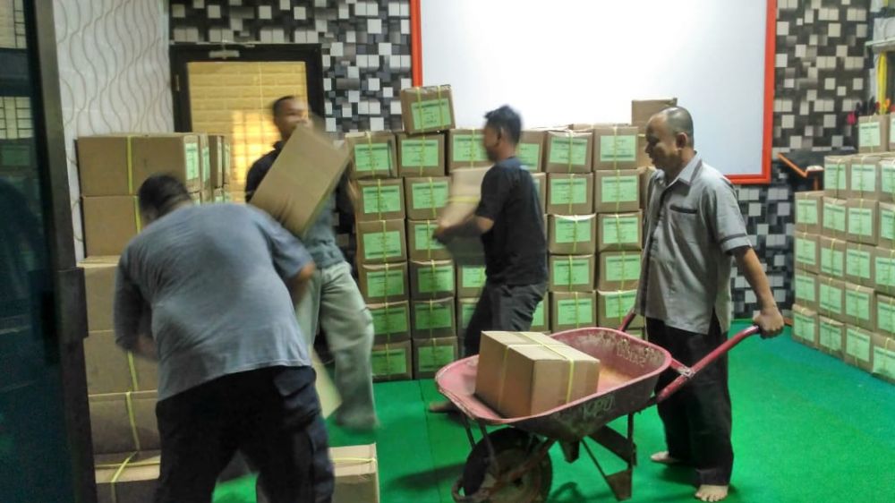 Surat suara tiba di Kabupaten Batanghari