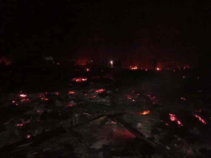 Rumah warga di pangkal duri yang rata dengan tanah