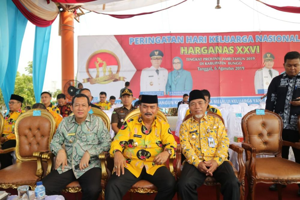 Amir Sakib menghadiri peringatan Harganas tingkat provinsi Jambi.