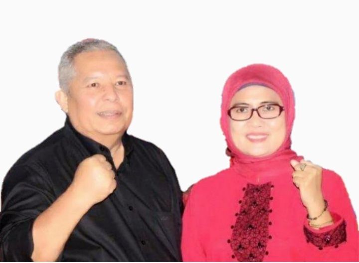 Bupati H Safrial bersama Hj Cici Halimah
