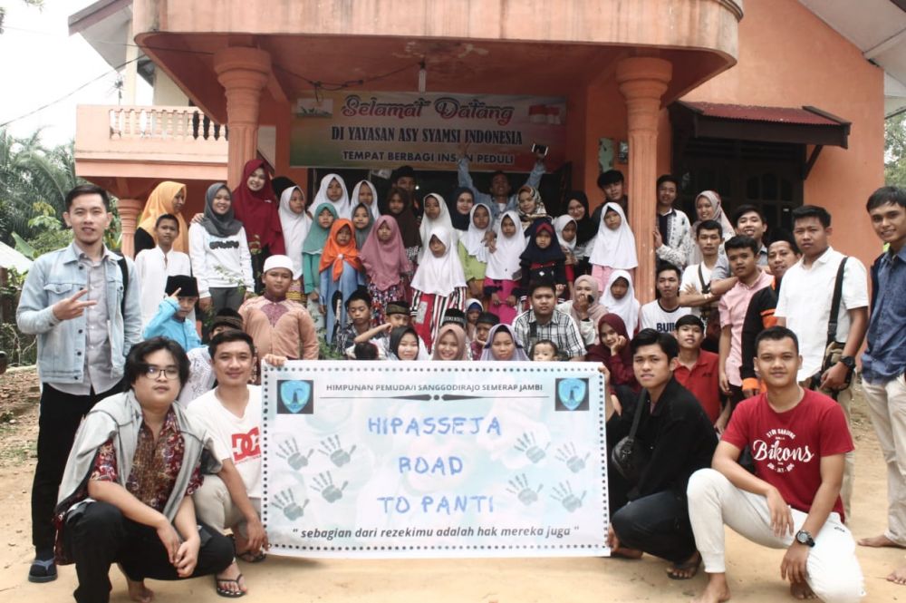 Kunjungan Himpunan Pemuda Sanggodirajo Semerap Jambi ke Yayasan Asy Syamsi