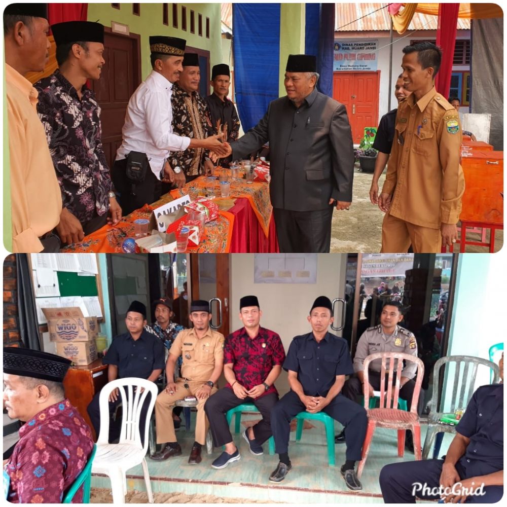 Waka DPRD Muarojambi memantau pelaksanaa Pilkades Serentak.