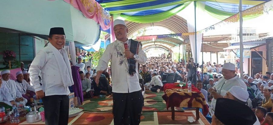 Al haris menyambangi warga mersam.