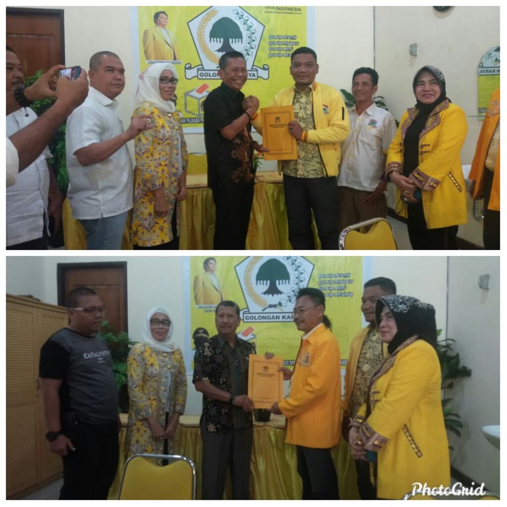 Tim CE dan Sukandar menyerahkan formulir pendaftaran 