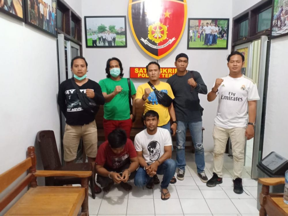 Dua orang di duga pelaku persekusi dan pemerkosa  janda di tangkap  Reskrim Polres Tebo 
