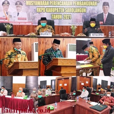 Musrenbang RKPD Kabupaten Sarolangun Tahun 2021 berlangsung khidmat