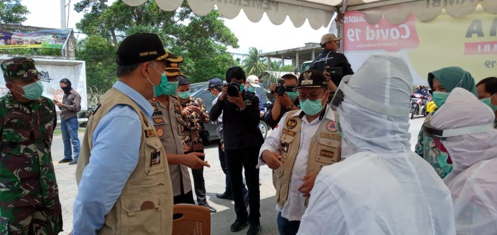 Walikota memeriksa kesiapan pos pemeriksaan
