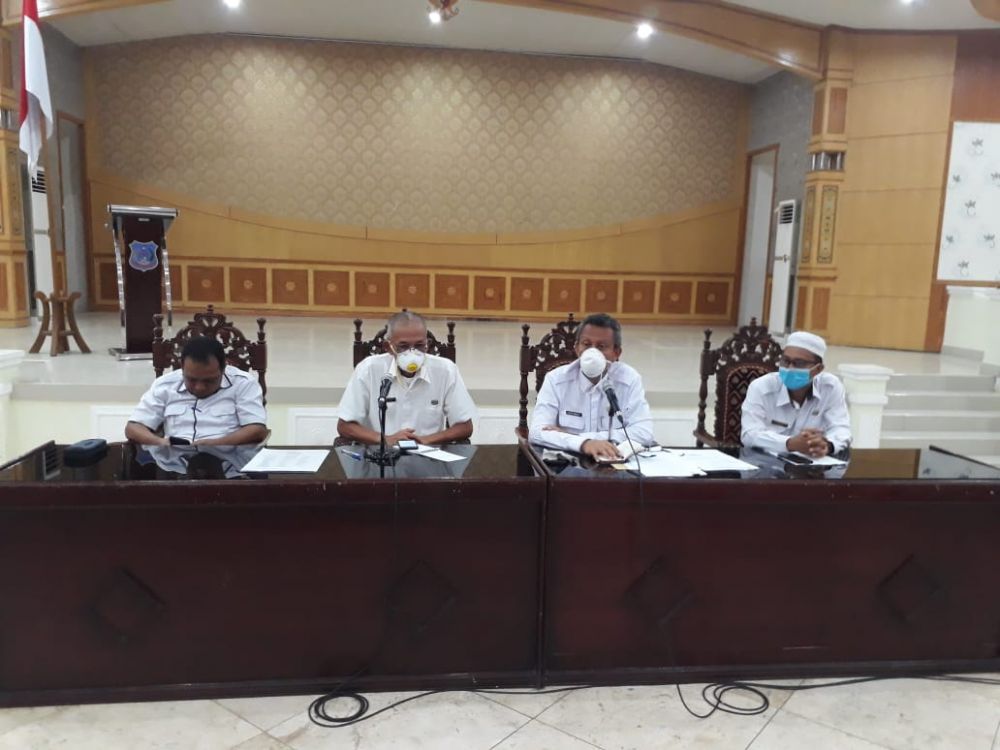 Jumpa pers hasil pemeriksaan pasien PDP Tanjabbarat