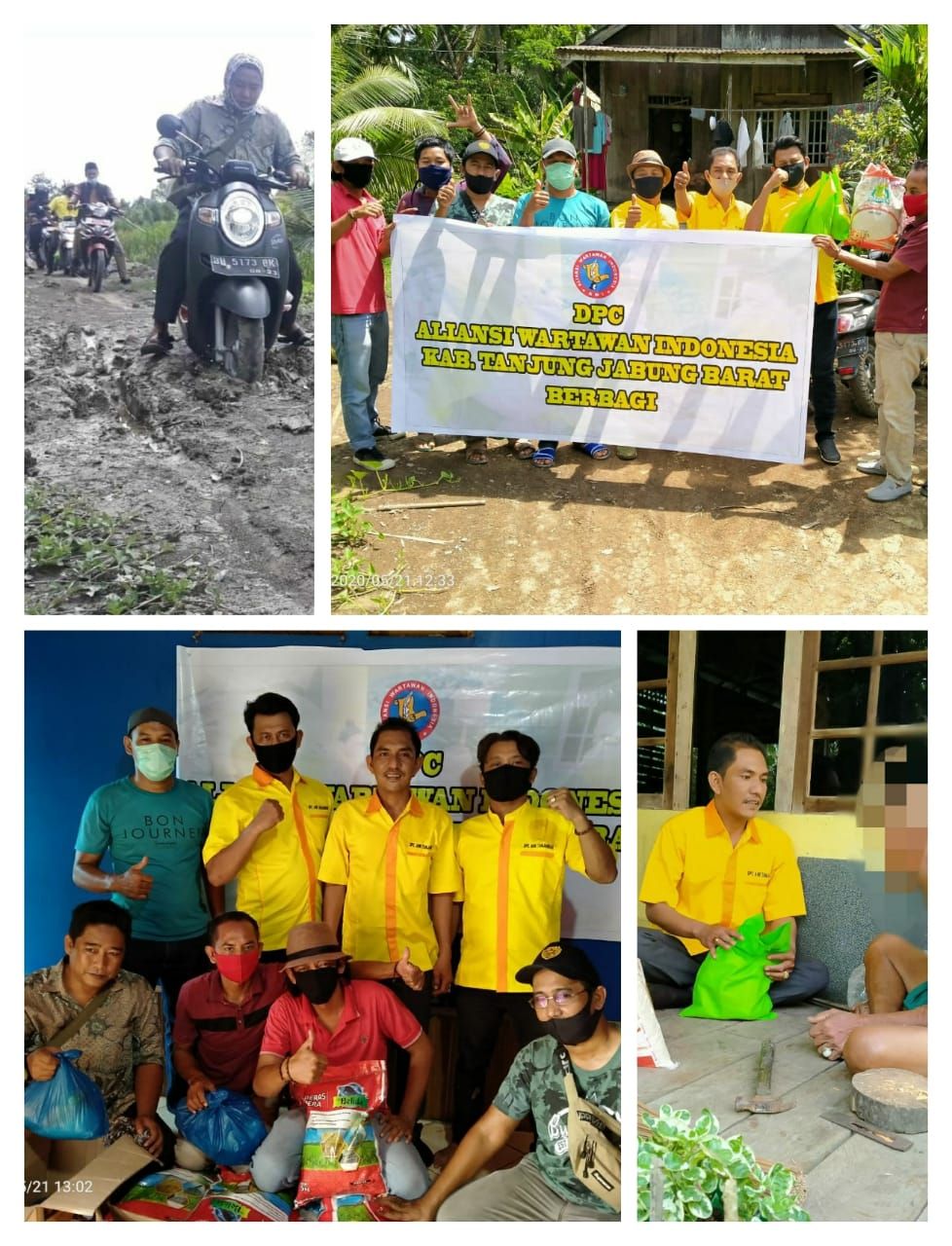 Blusukan DPC AWI salurkan Sembako