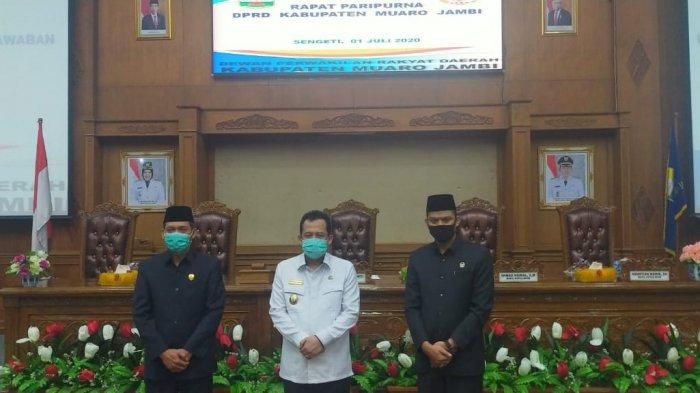 Wabup bersama unsur pimpinan dewan Muarojambi