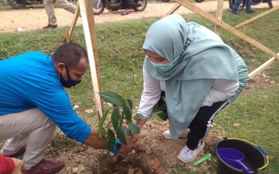 Bupati menanam pohon