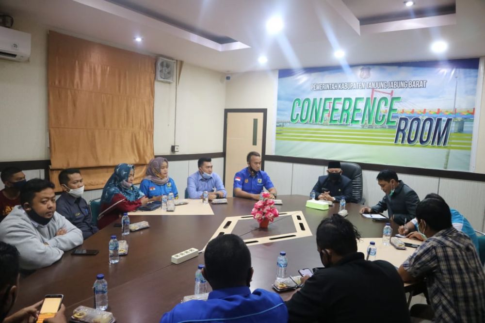 Audiensi dan silaturahmi Bupati dan KNPI