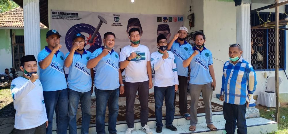 M Fadhil Arief dan Bakhtiar bersama tim pemenangan