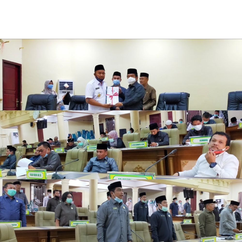 Jalannya proses sidang paripurna DPRD Sarolangun, Kamis (11/11) sekitar pukul 11.30 WIB