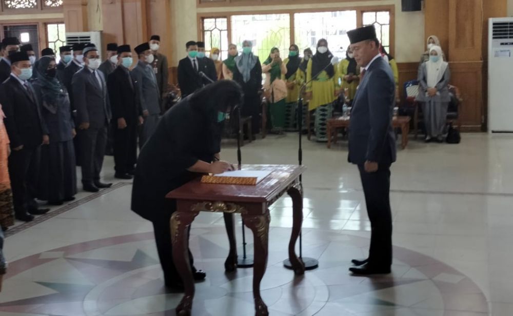 Jalannya pelantikan pejabat di Tebo