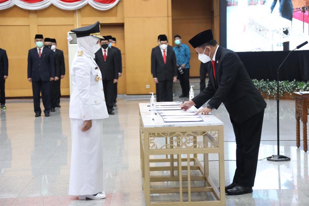 Dirjen Bina Pembangunan Daerah Dr Hari Nurcahya Murni sebagai Pj Gubernur Jambi.