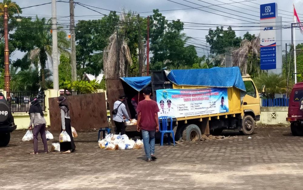 Pendistribusian sembako pemkab Batanghari