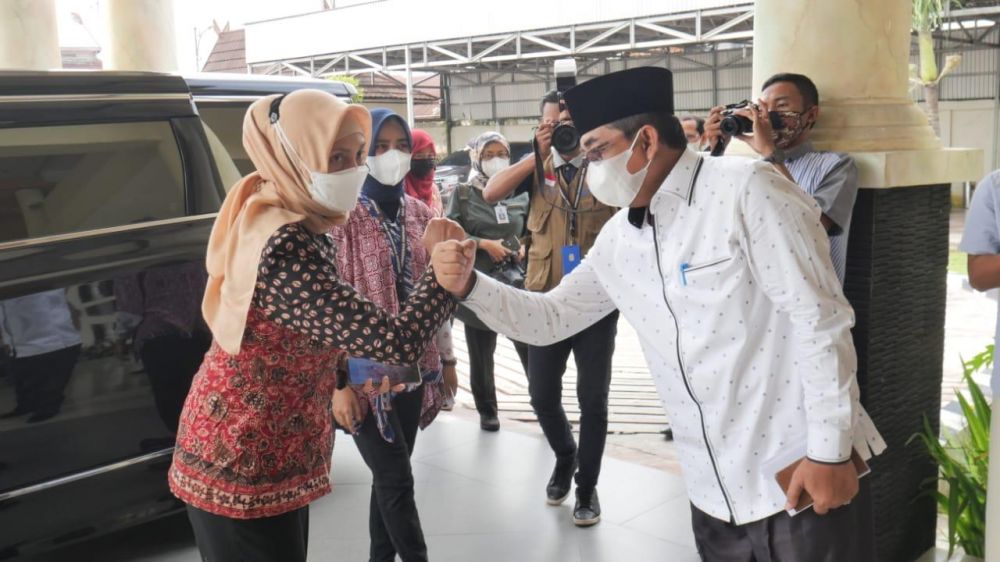 Bupati menyambut kedatangan PJ Gubenur Jambi