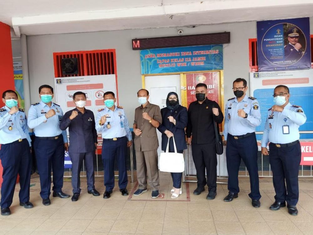 Komisi I DPRD Provinsi Jambi saat mengunjungi ke Lapas Kelas II A Jambi