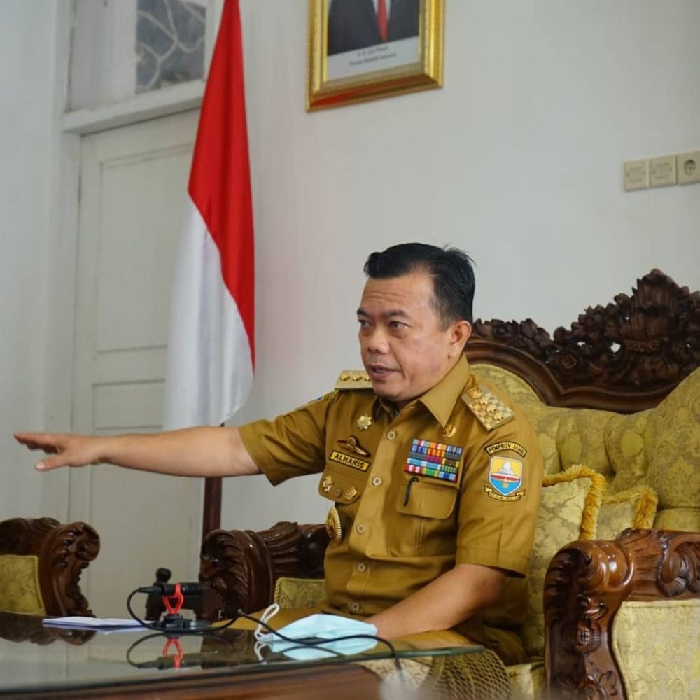 Gubernur Jambi Dr. Al Haris, S.Sos, M.H., membuka kegiatan Kuliah Kerja Dalam Negeri (KKDN) Peserta Didik Sespimti Polri Dikreg ke-30 Tahun 2021 secara virtual 