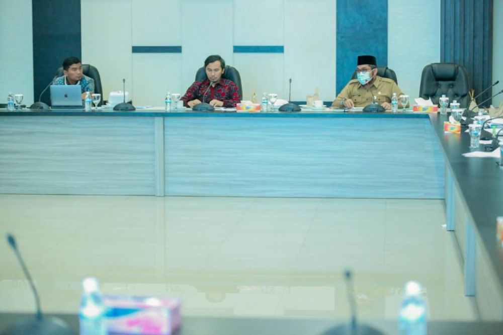 Ruang  Banggar Gedung Baru DPRD Provinsi Jambi sudah di Fungsikan.