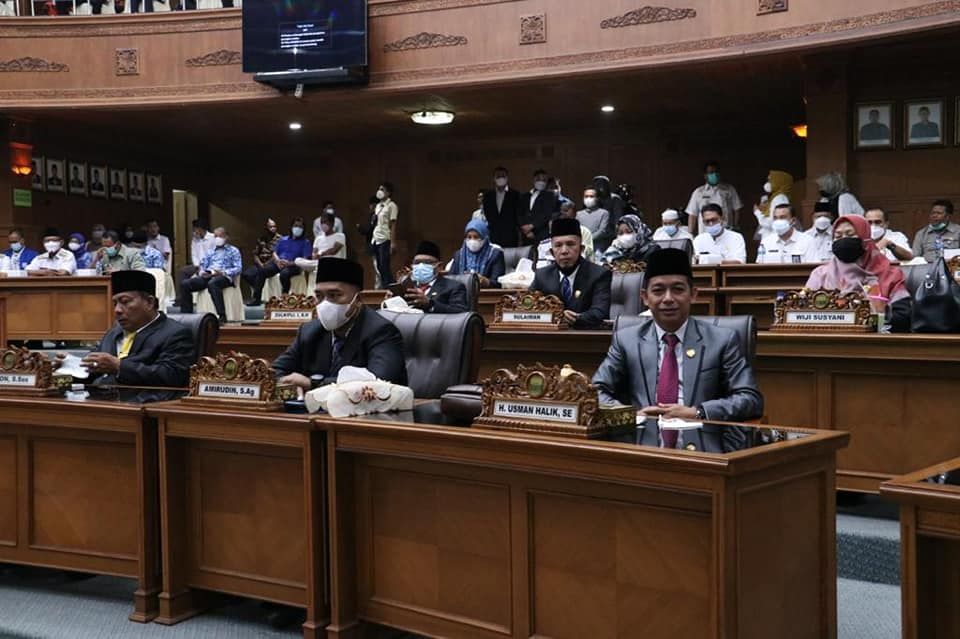 Jalannya paripurna di DPRD Muarojambi beberapa waktu lalu