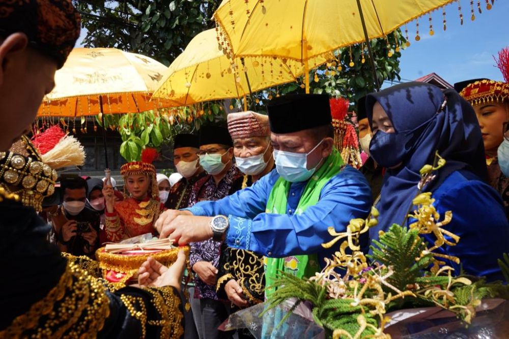 Acara Kenduri SKO, bertempat di Desa Tebat Ijuk Kecamatan Depati Tujuh Kabupaten Kerinci, Sabtu (15/01/2022).
