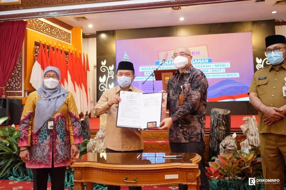 Hibah Tanah dari Pemerintah Provinsi Jambi Kepada BKN RI