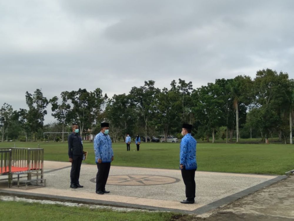 Sekda memimpin upacar HKN