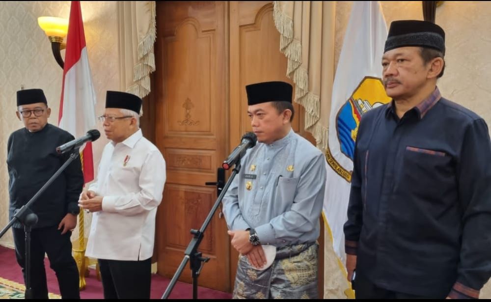 Gubernur Jambi Al Haris bersama Wakil Presiden RI Ma'aruf Amin.