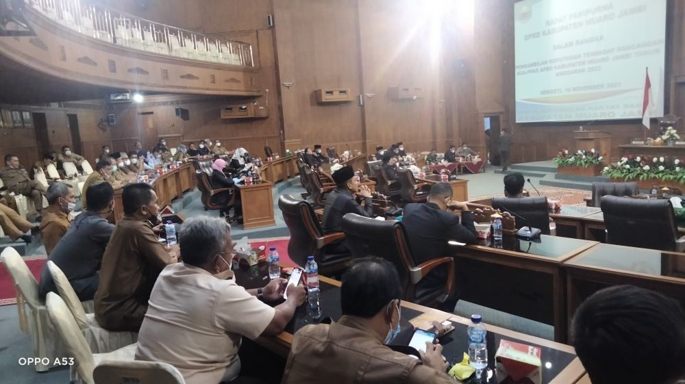 Suasana rapat paripurna DPRD Muarojambi