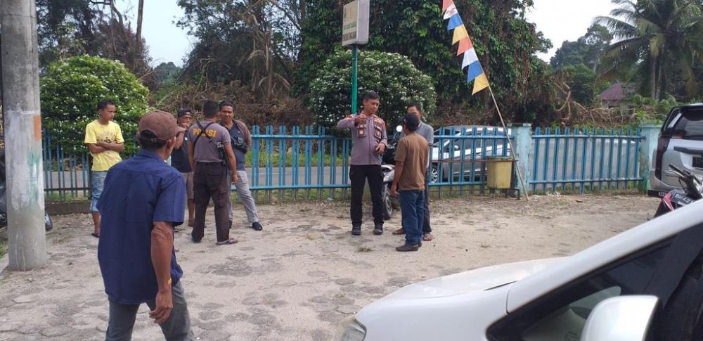 Kapolsek VII Koto saat turun mengecek TKP perkelahian