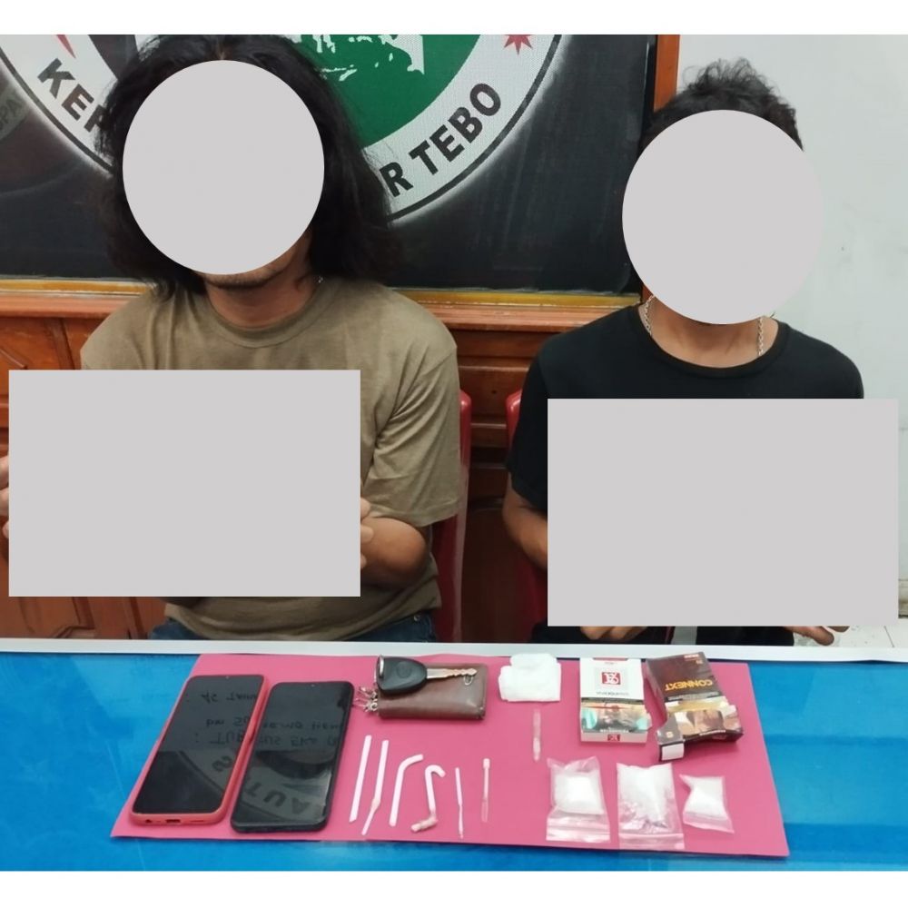 Tersangka Narkoba dan barang bukti