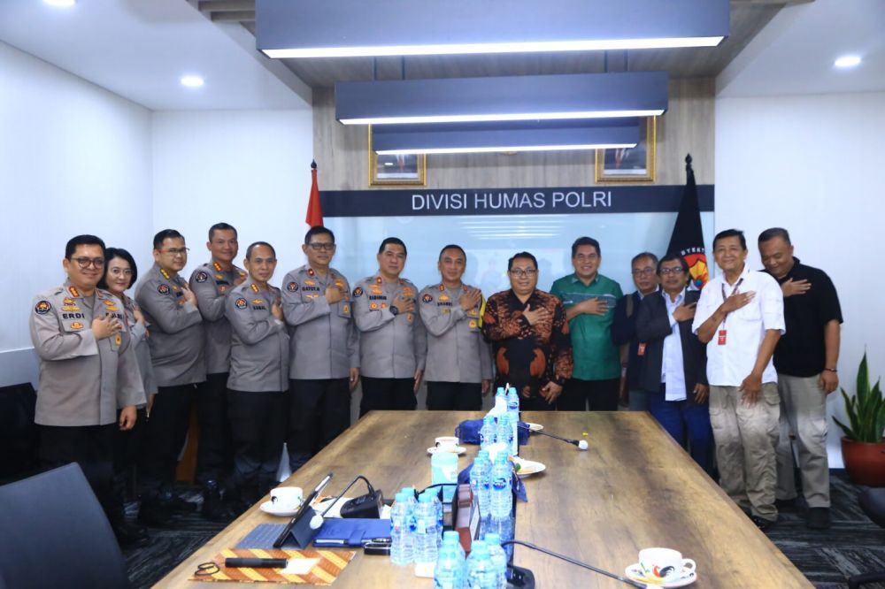 Humas Polri dan SMSI Perkuat Kolaborasi Wujudkan Pemilu Damai.