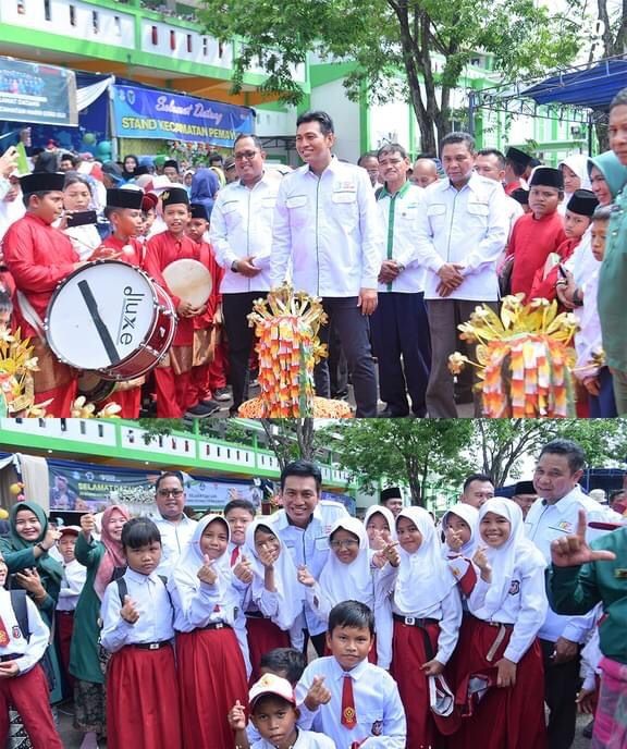 Bupati Fadhil menyapa anak-anak
