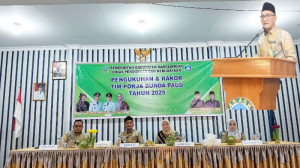 Bupati Sarolangun H. Hurmin Hadir di Pengukuhan dan Rakor Tim Pokja Bunda PAUD